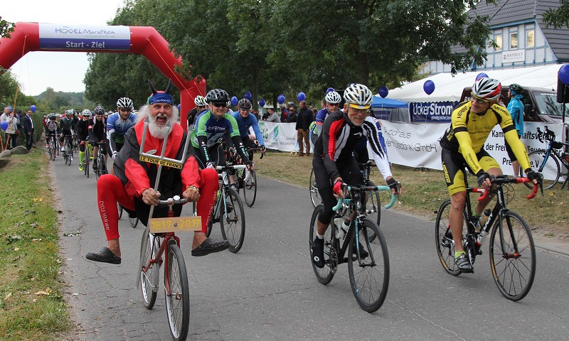 Radfahrer beim Prenzlauer Hügelmarathon